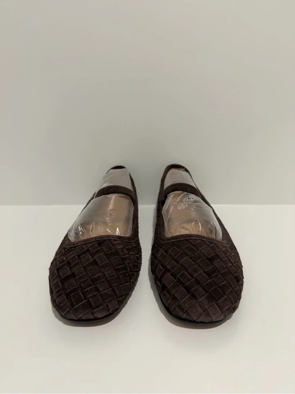NEW Madewell The Greta Ballet Flat in Woven Dark Roast Suede NU879 $138 size 7